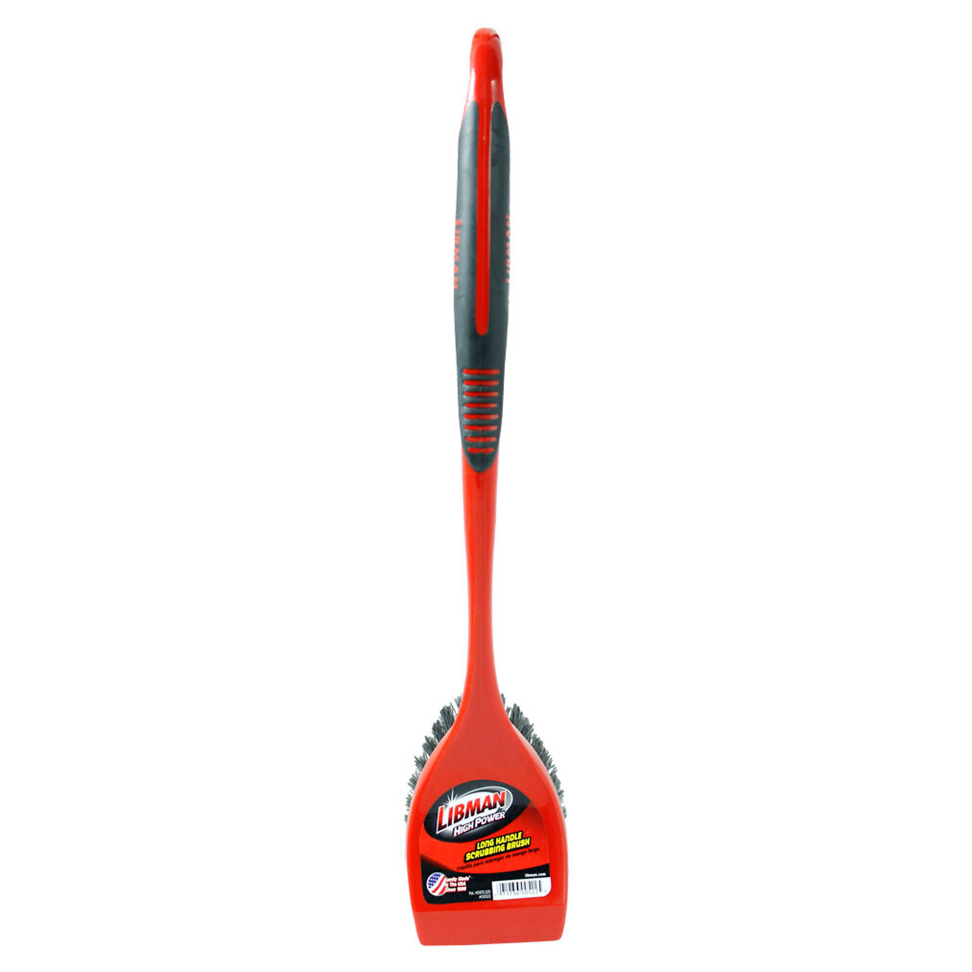 Libman Commercial, Long-Handle Scrubbing Brush 6PK, Width 2.75 in, Handle Length 17.5 in, Included (qty.) 6 Model# 522 6PK